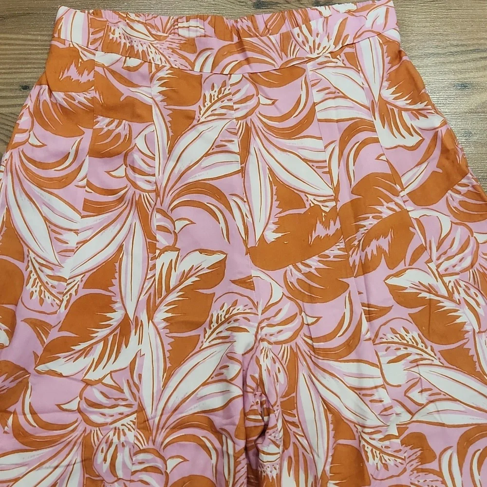 Petal & Pup Dopamine Bold Printed Retro Palazzo Wide Leg Cropped High Waisted XL - Picture 3 of 5